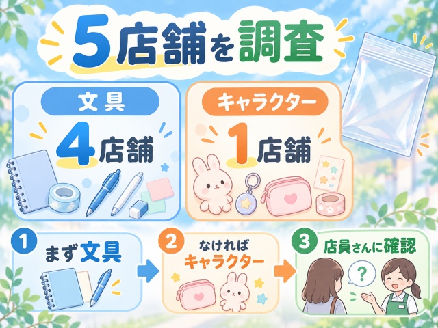 ダイソー5店舗の売り場調査結果と文具から探す3ステップ