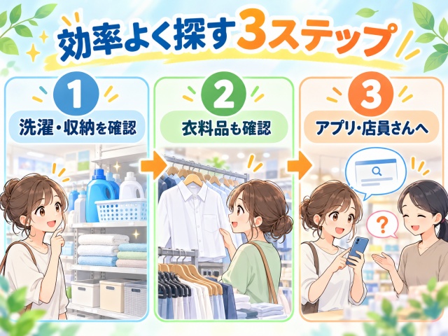形状安定ワイシャツハンガーを効率よく探す3ステップ