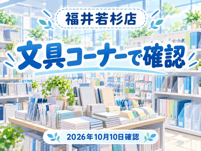 ダイソー 福井若杉店で確認した文具コーナー